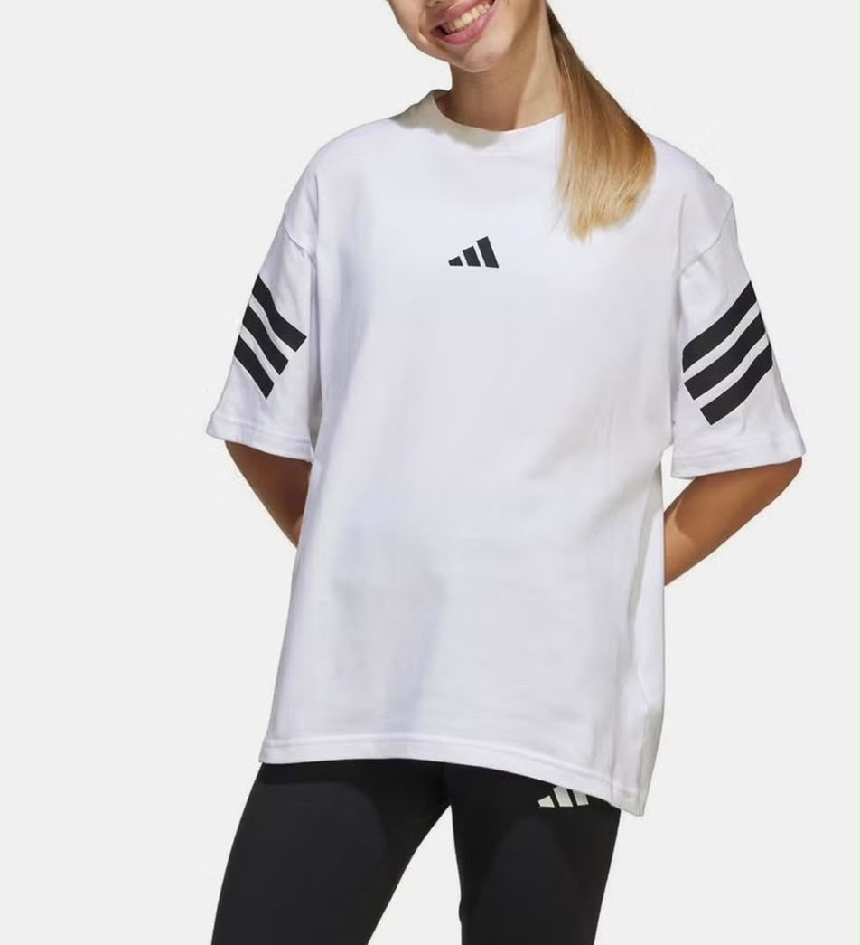 T-shirt Adidas Oversized Mirror – white