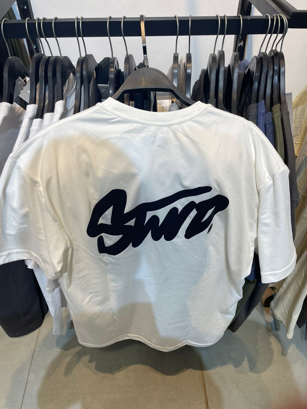 T-shirt PULL&BEAR Oversized Mirror – white
