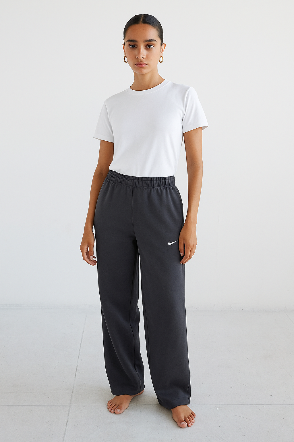 Nike Mirror Wide-Leg Sweatpants  Unisex – Dark gray