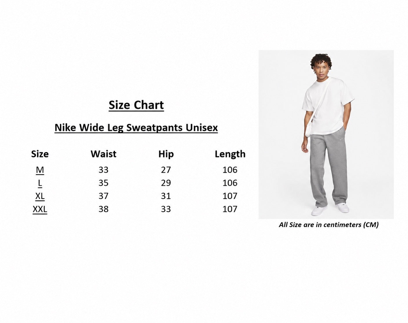 Nike Mirror Wide-Leg Sweatpants  Unisex – Dark gray