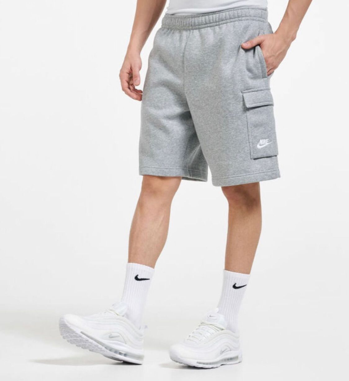Nike Mirror Cargo Shorts – Regular Fit – Light Gray