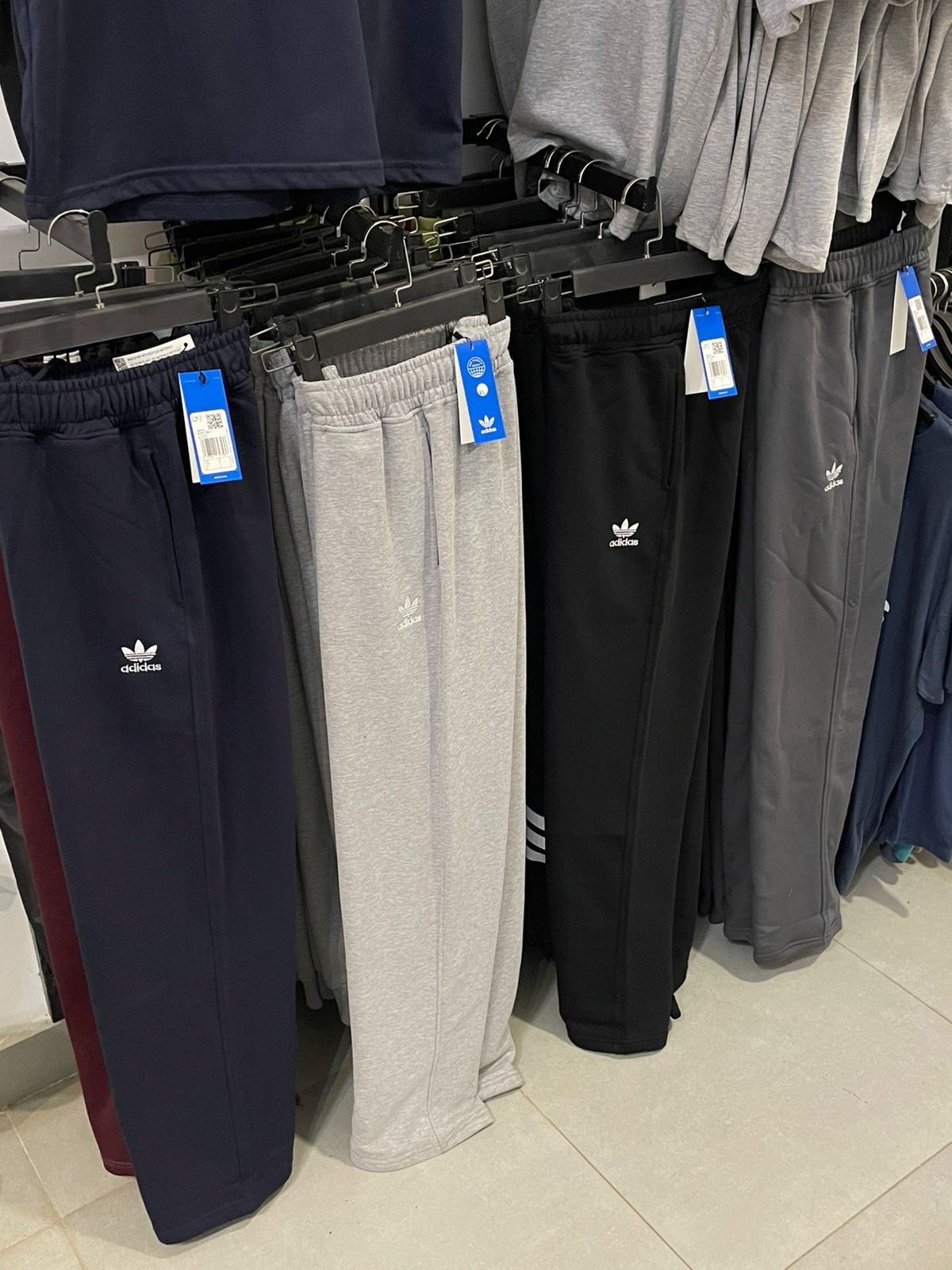 adidas wide leg Sweatpants navy Unisex