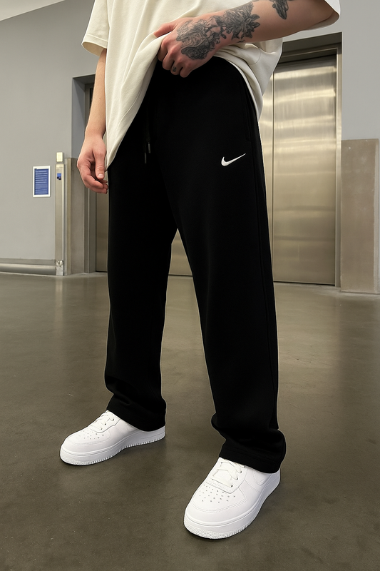 Nike Mirror Wide-Leg Sweatpants Unisex – Black