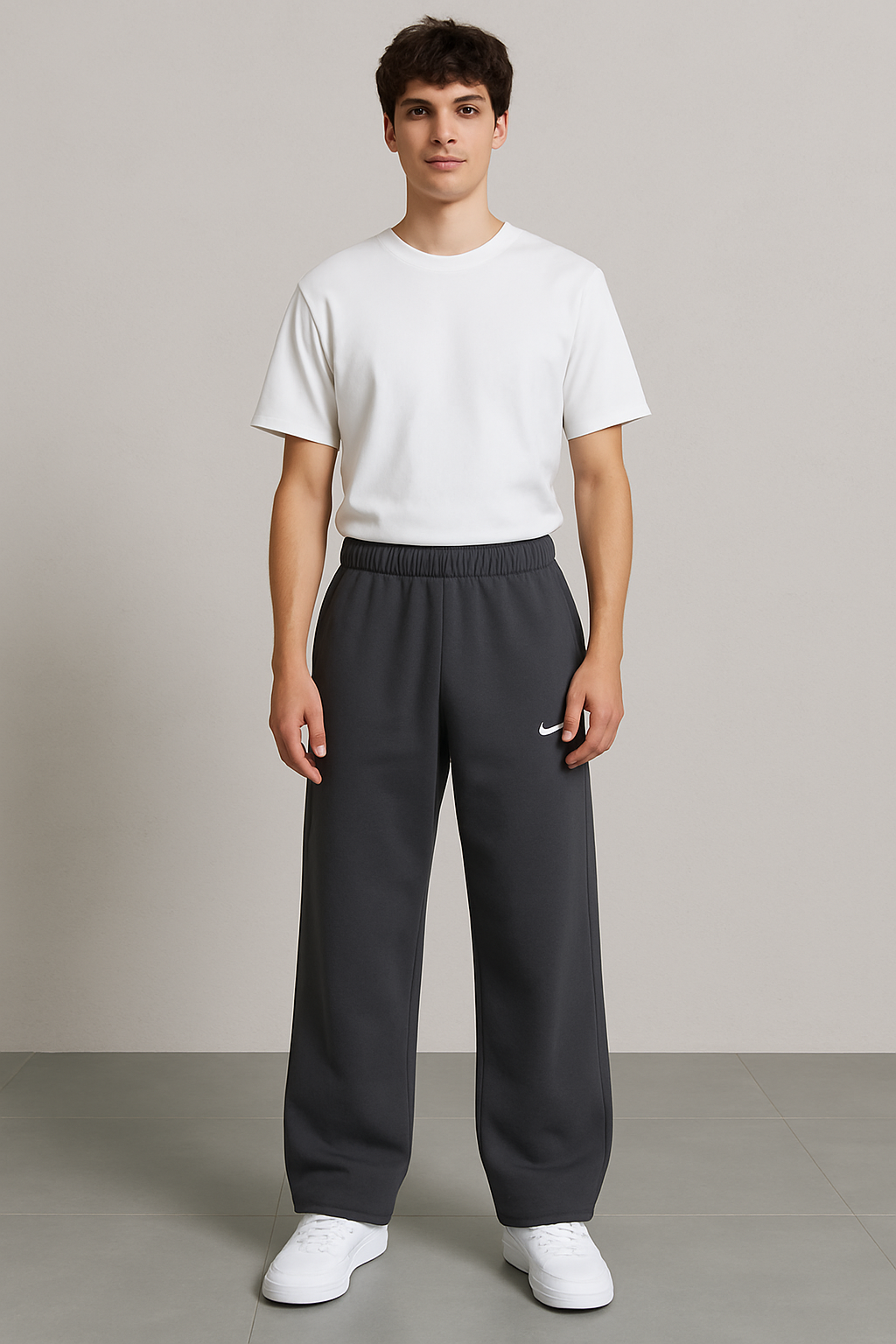 Nike Mirror Wide-Leg Sweatpants  Unisex – Dark gray