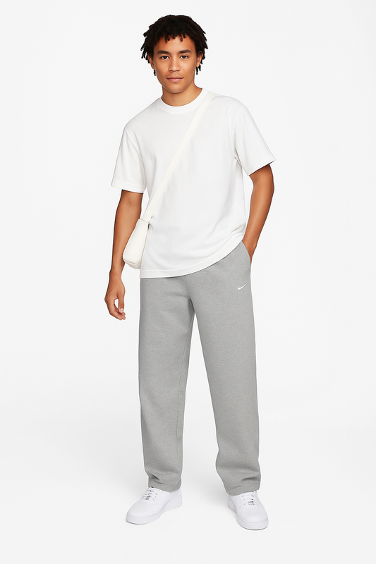Nike Mirror Wide-Leg Sweatpants Unisex – Light Gray